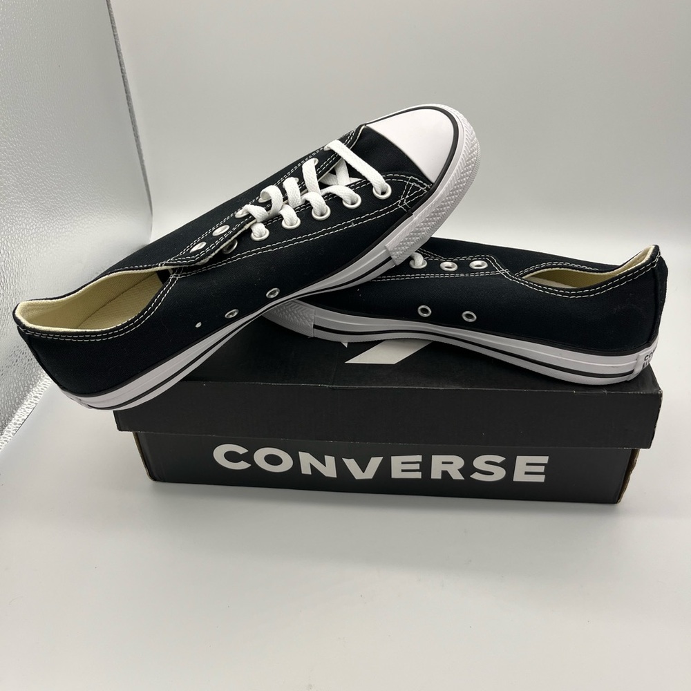 Converse Men's Chuck Taylor All Star Oxford Sneaker Black, 12.5 Women/10.5 Men
